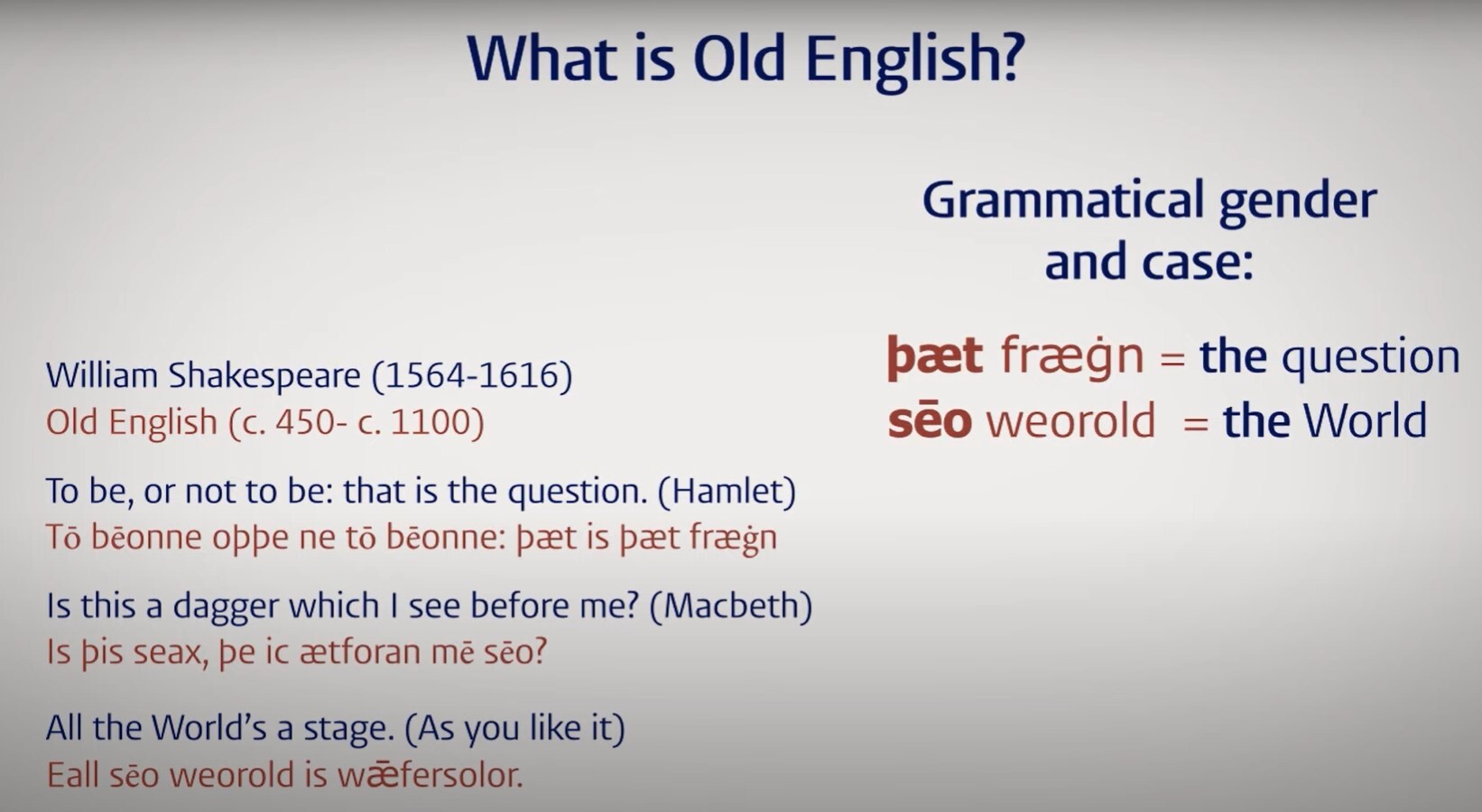 LTB Blog1 Img1 Old English is not Shakespeares English